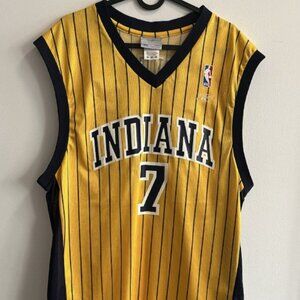 Vintage Indiana Pacers Jermaine O’Neal Jersey Mens Size Medium Yellow #7 Reebok